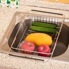Dish Drying Rack Expandable Dishes Drainer Over The Sink Adjustable