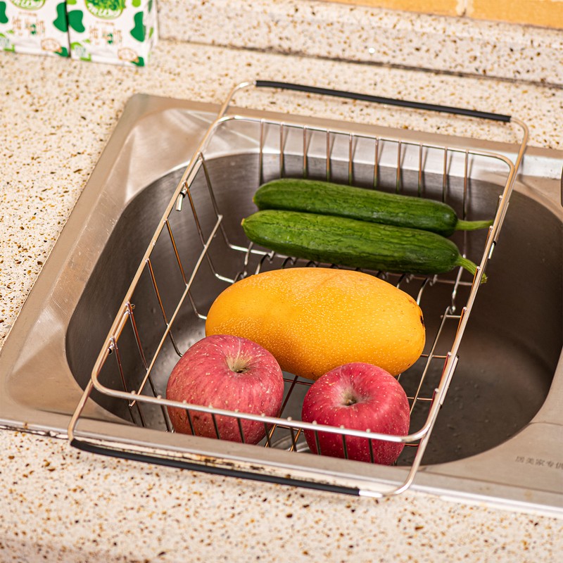 Dish Drying Rack Expandable Dishes Drainer Over The Sink Adjustable