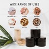Beauticom 12 Pieces 7G/7ML (0.25oz) Black Sturdy Thick Double Wall