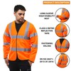 GA COMMUNICATIONS HIGH Visibility Reflective Safety Jacket Workwear Long Sleeve