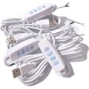 Junfamilee White DC5V USB LED Dimmer Extension Cable with On/Off