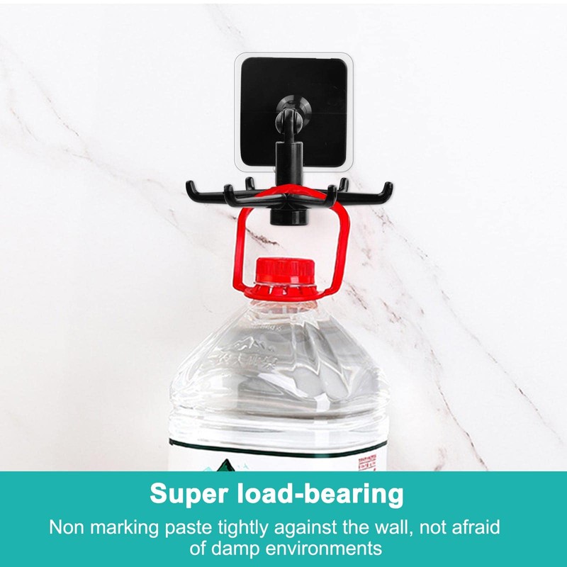 360° Rotating Hook Rack for Kitchen Utensils, 2 Pieces Hook