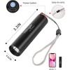 Hilngav 10 Pack Rechargeable Black Flashlight Small UV Black Flash