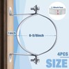 4 Pcs 6 Inch B Vent Wall Strap Round Gas