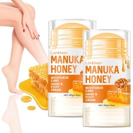 Crema hidratante para pies,2Pz Crema renovadora de pies,Repara e hidrata los pies secos y agrietados,Crema para el cuidado de los pies,Para pies secos y agrietados,Manos,Codos （40 g/1.41oz）