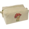 'Funny Cartoon Mushroom' Canvas Wash Bag/Makeup Case (CS00034921)