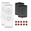 2 Pack Universal Ceiling Fan Remote Control Kit - 3-in-1
