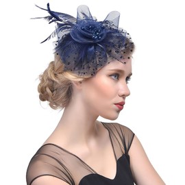 Bniksok Fascinators Hat for Women Tea Party Headband Flower Bridal Shower Weddings Themed Events