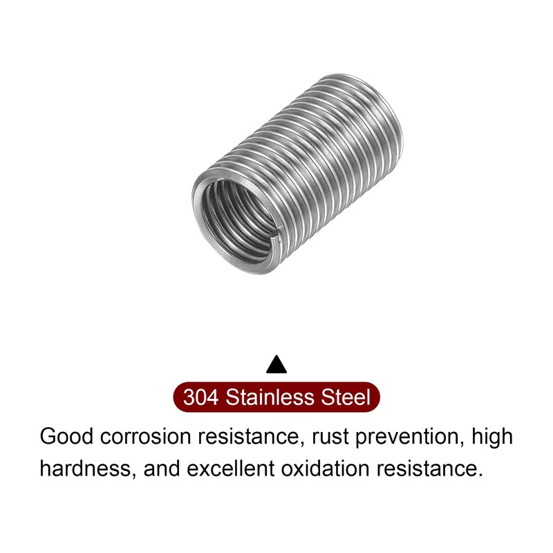 HARFINGTON 10pcs Wire Thread Inserts M10 x 1.5 3D 304