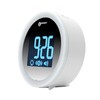 95dB Loud Alarm Clock with Bright Flashing Lights, Vibrating Pad