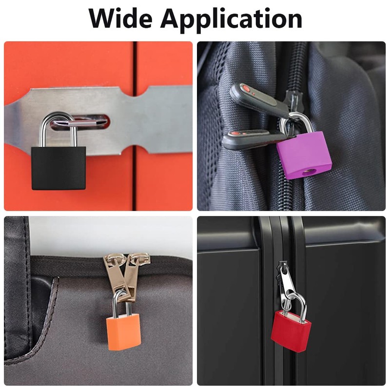 Flintronic 6 Pieces Padlock with Keys, Luggage Locks, Suitcase Lock,