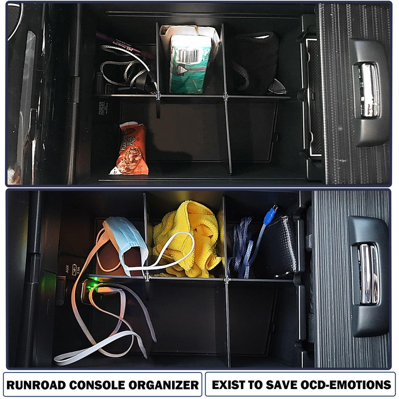 RUNROAD Center Console Organizer Compatible with Honda Pilot (2016-2022)/ Ridgeline