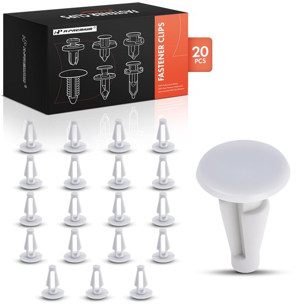 A-Premium 20PCS Nylon Headliner & Cowl Grille Retaining Clips Single