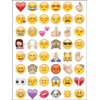 912 x Emoji Stickers | Unique Assorted Face, Animal &