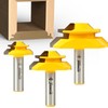 YONICO Lock Miter Router Bit Set 3 Bit 45 Degree