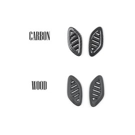 YOUTOOCAR Wood Grain Side Air Conditioning Vent Outlet Trim Frame Cover Compatible with Chevy Trax 2024-2025 Accessories