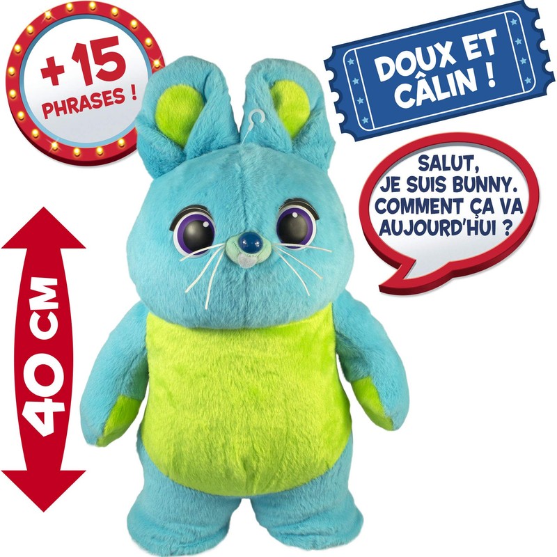 Lansay Toy Story 4-Bunny Plush Electronic 64454, Multi-Coloured