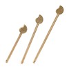 3PCS Cabinet Key Latch Leaf Shaped Cabinet Locking Pin Brass