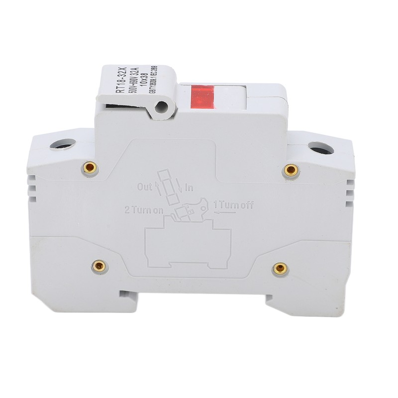 RT18‑32X Miniature Rail Mounted Fuse Holder Base with LED Indicator