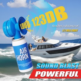 Fingig 2pcs 1.4oz Boat Air Horn, Loud Mini Safety Air Horn Can, Sports Event Starting Horn, Mini Small Compressed Blow Fog Bear Air Horn, Celebrate Victory