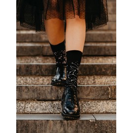 Dedoles Unisex Socks for Women, Men & Kids Cotton Funny Designs Football Bicycle Horses Plants Firefighter Gift Mismatched, Design: Zodiac Signs, Colour: Black, Size: 3-5 M / 2-4,5 W UK