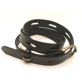 Time and Tru Womens Size 2X Leather Belt Black 100% Leather