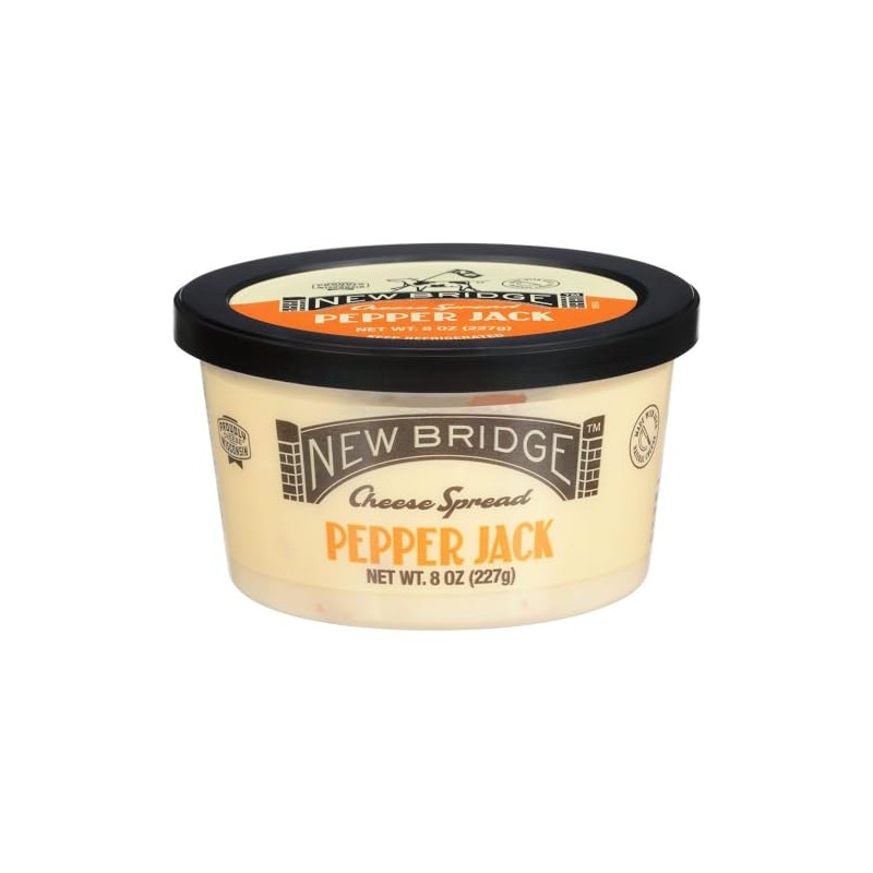 New Bridge Pepper Jack Cheese Spread, 8 oz, 12 Pack
