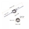 sourcing map Die Stock Handle Wrench Set, M8 x 1.25