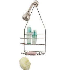 Homebasix Ss-sc-25-nk Shower Caddy, Satin Nickel