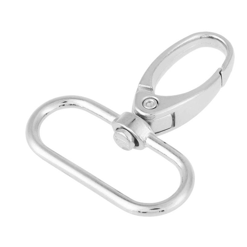 Fdit 20 Pcs Lobster Swivel Snap Hook Keychain Zinc Alloy