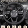 SEG Direct Car Steering Wheel Cover Universal Standard Size 14.5-15