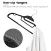 Heavy Duty Plastic Hangers 50 Pack with Non-Slip Design,0.2 Inches