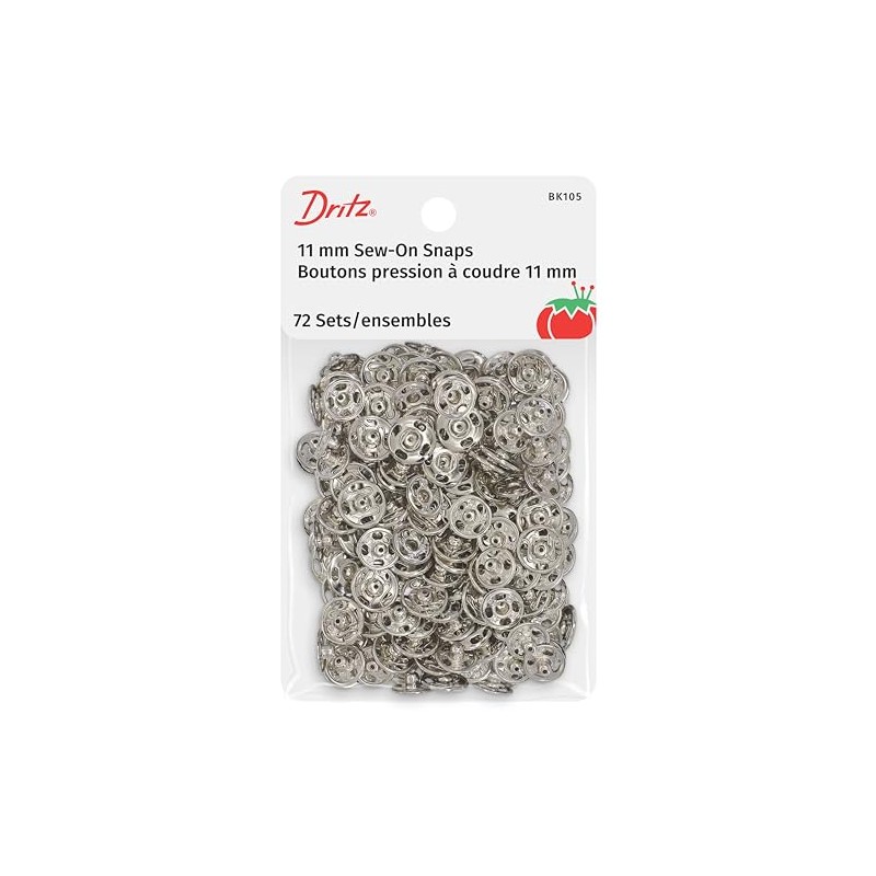 Sew On Snaps Size 1 Nickel 72 Sets