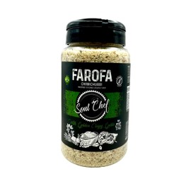 Soul Chef Seasoned Cassava Flour - Chimichurri - Farofa - Imported from Brazil - Delicious Flavor - Crispy Texture - Ideal On Steaks, Feijoada and Others.