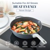 PRICUSIS Ceramic Nonstick Deep Saute Pan with Lid, 10/12 Inch