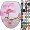 SANILO Wooden Toilet Seat with Soft Close [ELONGATED] - Decorative,