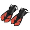 1 Pair Adjustable Snorkeling Fins TPR Open Heel Long Diving