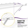 SATUY 20Pcs 12 Inch Wire Shelf Brackets Kit, Includes Shelf