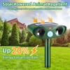 4 Pack 2025 Solar Ultrasonic Animal Repellent Raccoon Fortress Pro