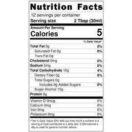 Wild Desert Sugar Free Coffee Syrup - Made with Organic Monk Fruit & Non-GMO Organic Erythritol - Recyclable BPA-Free Plastic Bottle with Pour Top (12 Fl Oz, Horchata)