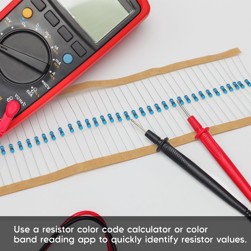 Ledvillage 17 Values Resistor Kit Assortment 0 Ohm-1M Ohm ±1%