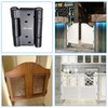 2Pairs 4Pcs 4" Double Action Spring Door Hinge, 3mm Thick