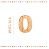 Charcuterie Board Digit "0" Tall 9 INCH,Eco-Friendly Bamboo,Charcuterie Letters Fillable