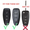 OTMIK ABS Carbon Fiber Car Key Cover Case fit for