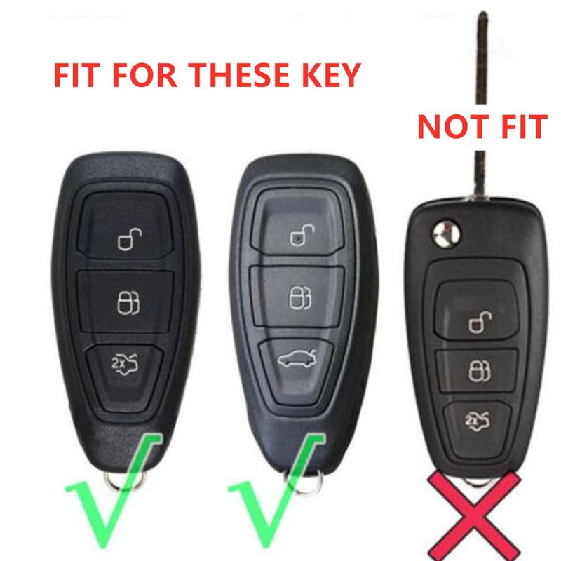 OTMIK ABS Carbon Fiber Car Key Cover Case fit for