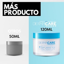 DERMACARE Crema Hidratante Facial de Día con HT10 Complex | Ácido Hialurónico, Colágeno y Vitamina E | Aloe Vera y Pro-Vitamina B5 | Textura Ligera | Para Todo Tipo de Piel | 120 ml