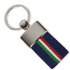 Italian Flag Keyring Keyring Canvas Italy Flag (Blue and White),