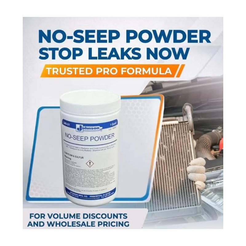 AM Worldwide Radiator Stop Leak Powder No-Seep Powder for Aluminum