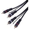 2 X PHONO PLUGS TO PLUGS GOLD PLT 1.5M, Audio