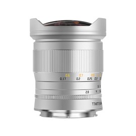TTARTISAN 11 mm F2.8 Fish Eye Silver Z Lens, Full Frame Ultra-Wide Manual Lens for Nikon-Z Mount Z6 Z7 Z5 Z6II Z7II Z9 Z8 ZF (Z-Mount)